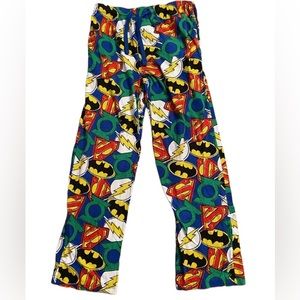 Justice League DC Comics Mens Blue Knit Lounge Sleep Fat Pants Pajama Bottoms S